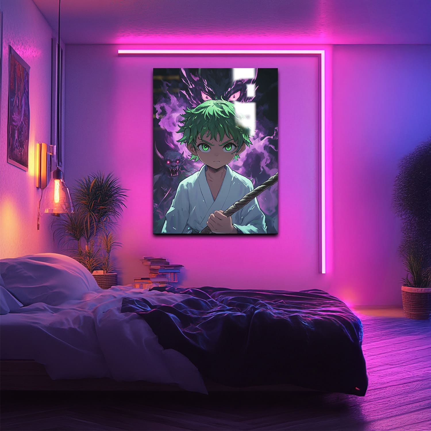 Mysticplate - Green Anime Boy - MysticPlates