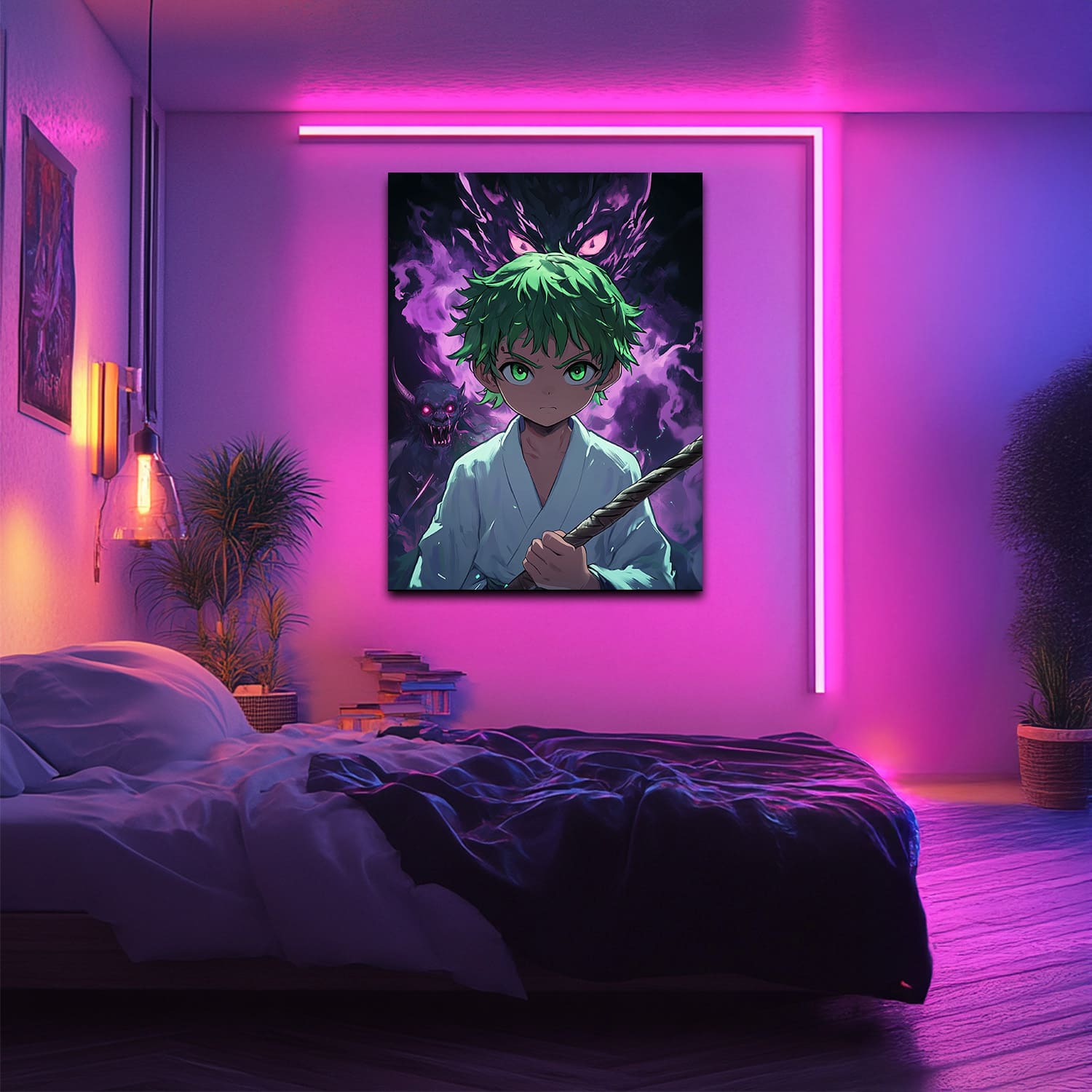 Mysticplate - Green Anime Boy - MysticPlates