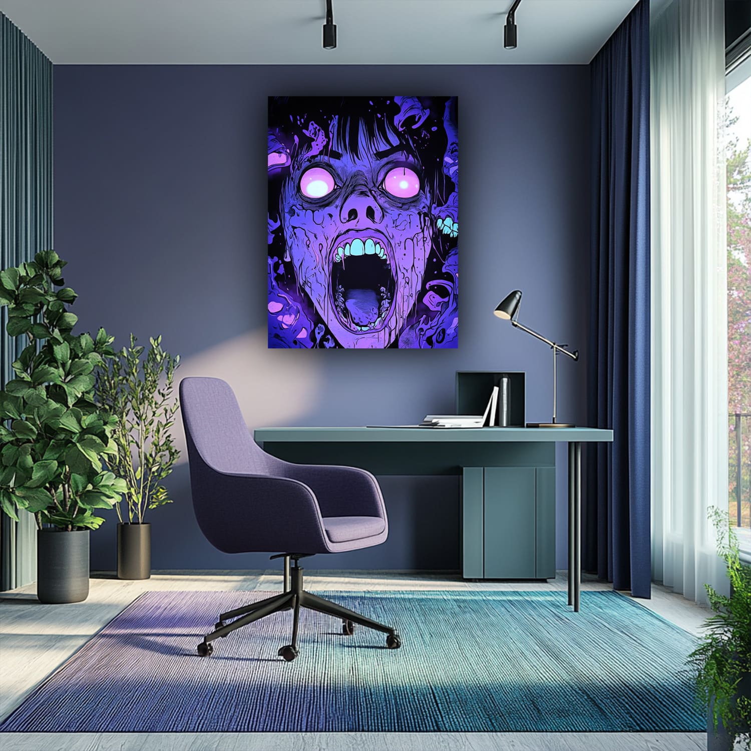 Mysticplate - Horror Face Purple - MysticPlates