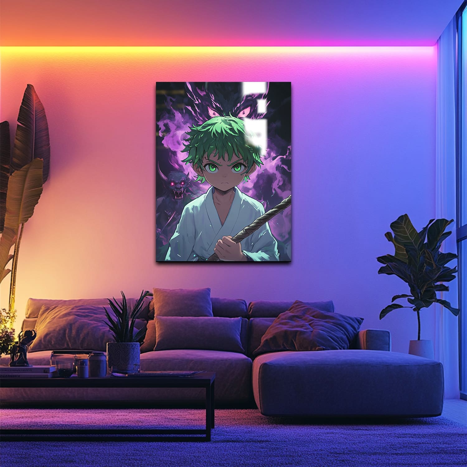 Mysticplate - Green Anime Boy - MysticPlates