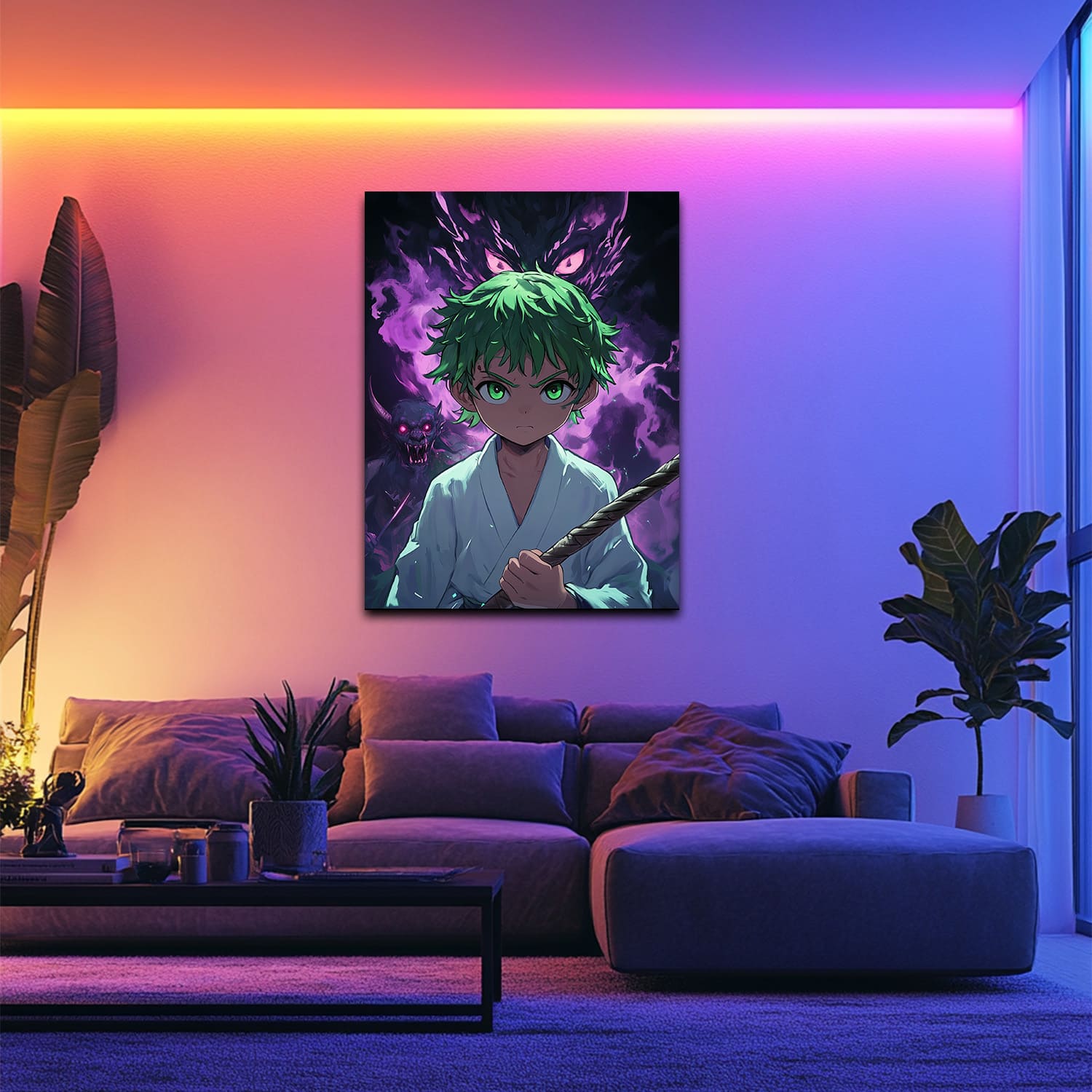 Mysticplate - Green Anime Boy - MysticPlates