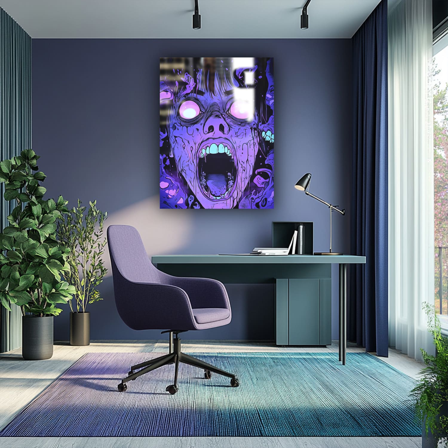 Mysticplate - Horror Face Purple - MysticPlates