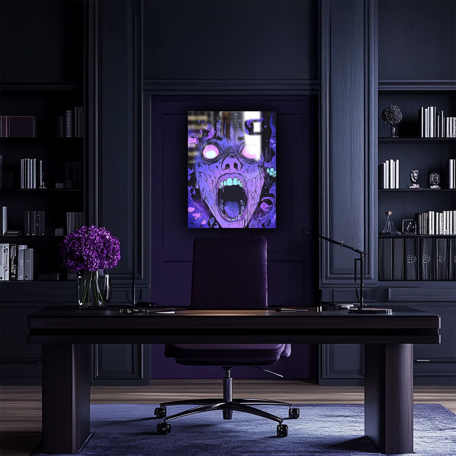 Mysticplate - Horror Face Purple - MysticPlates