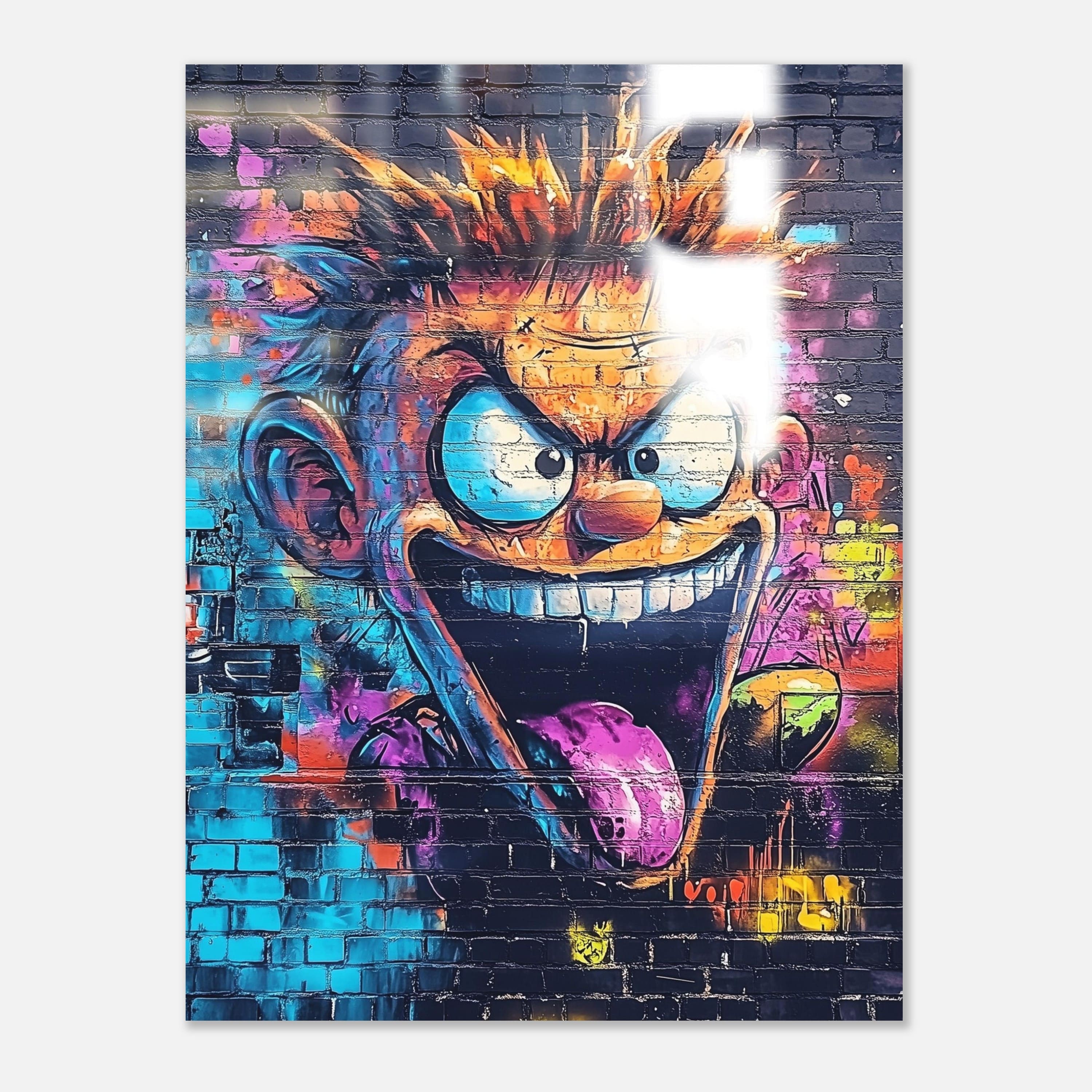 Mysticplate - Crazy Face Wallart - MysticPlates