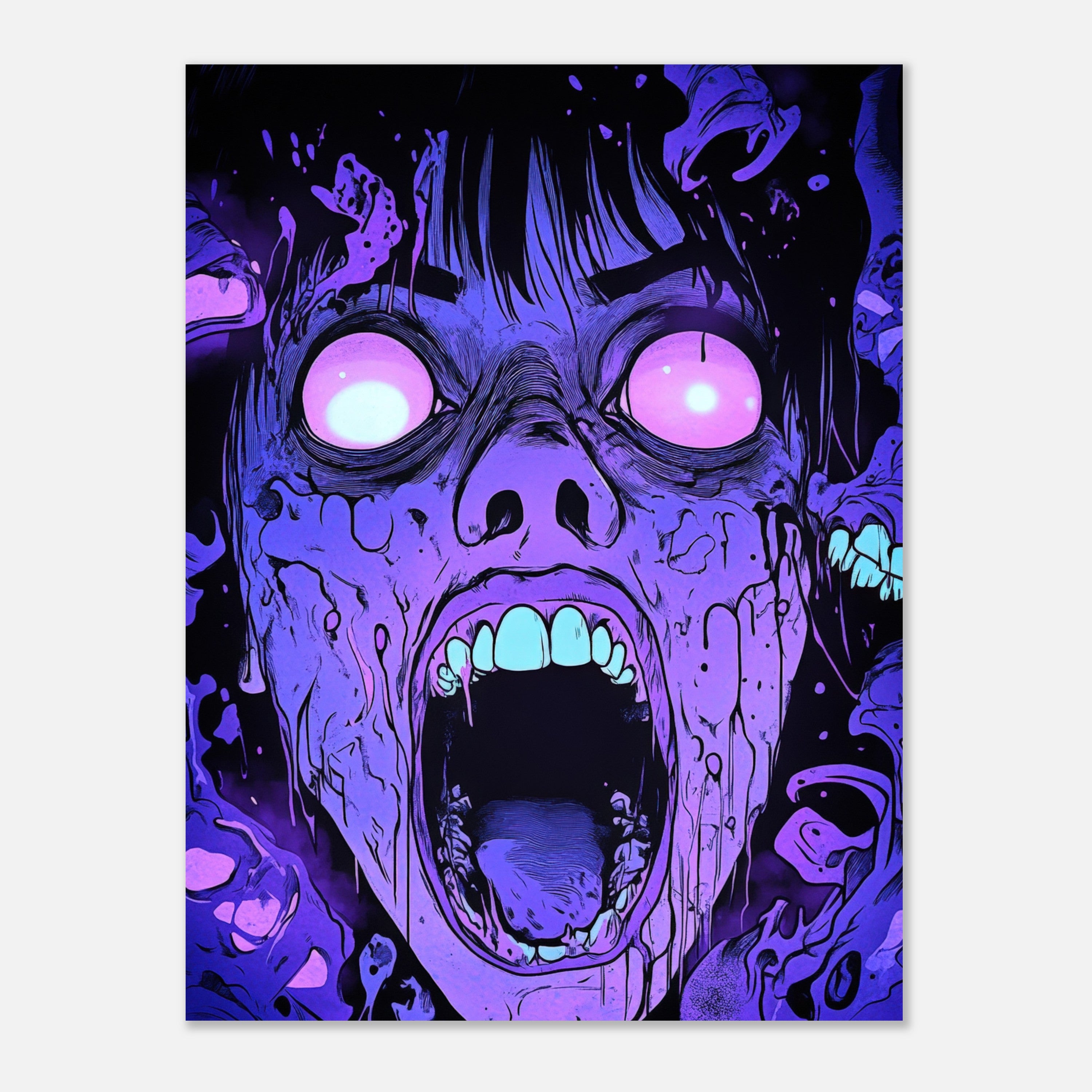 Mysticplate - Horror Face Purple - MysticPlates