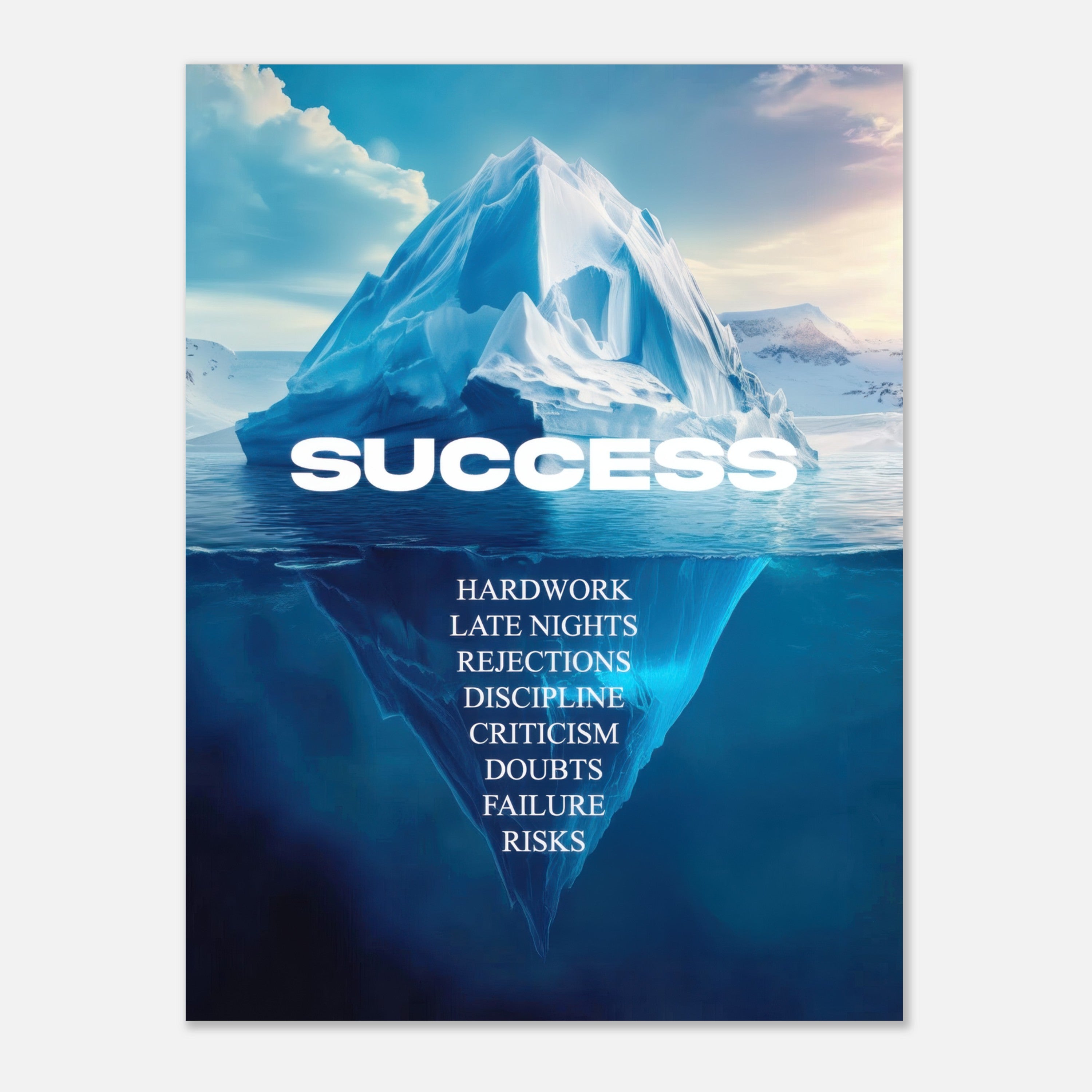 Mysticplate - Iceberg success Motivation - MysticPlates