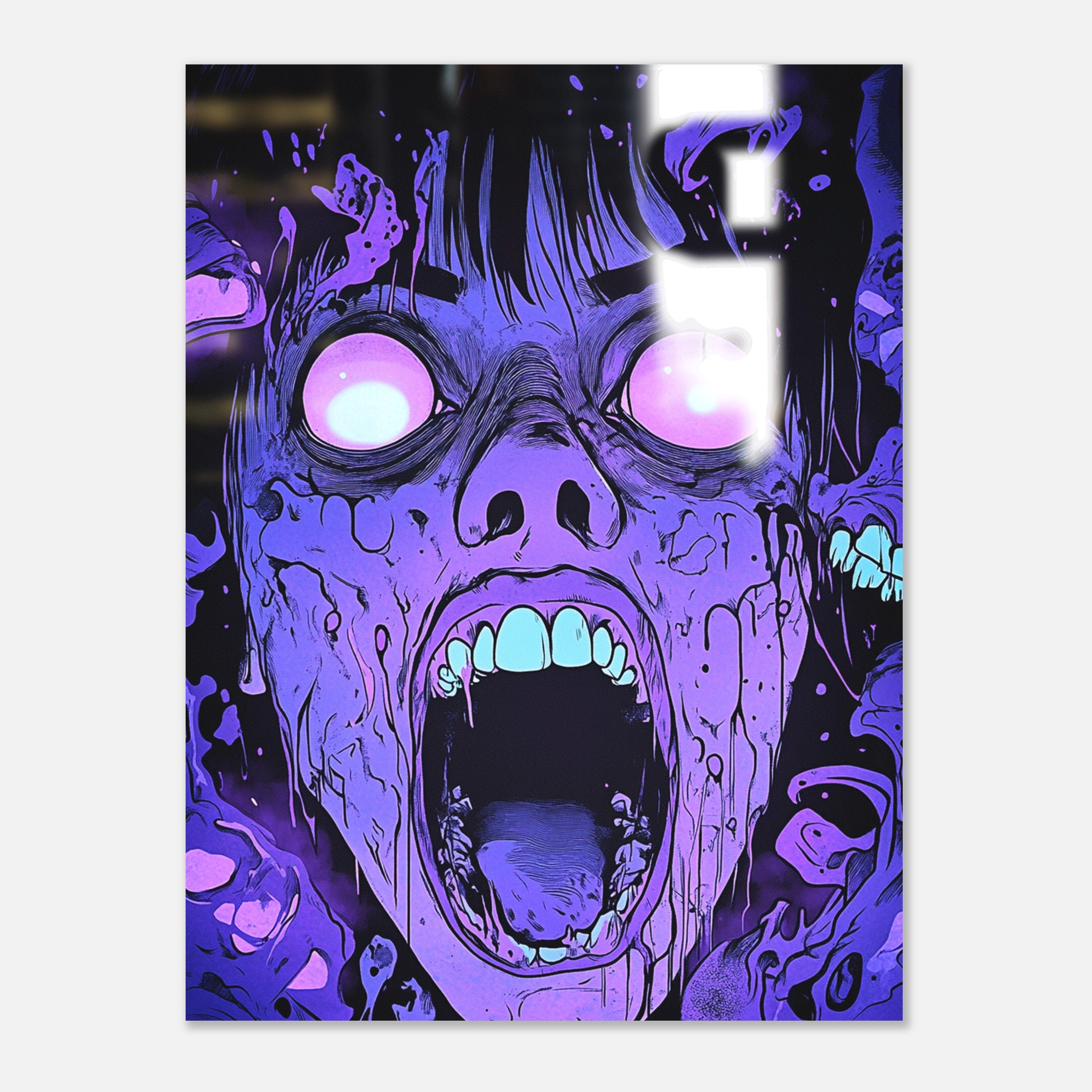 Mysticplate - Horror Face Purple - MysticPlates