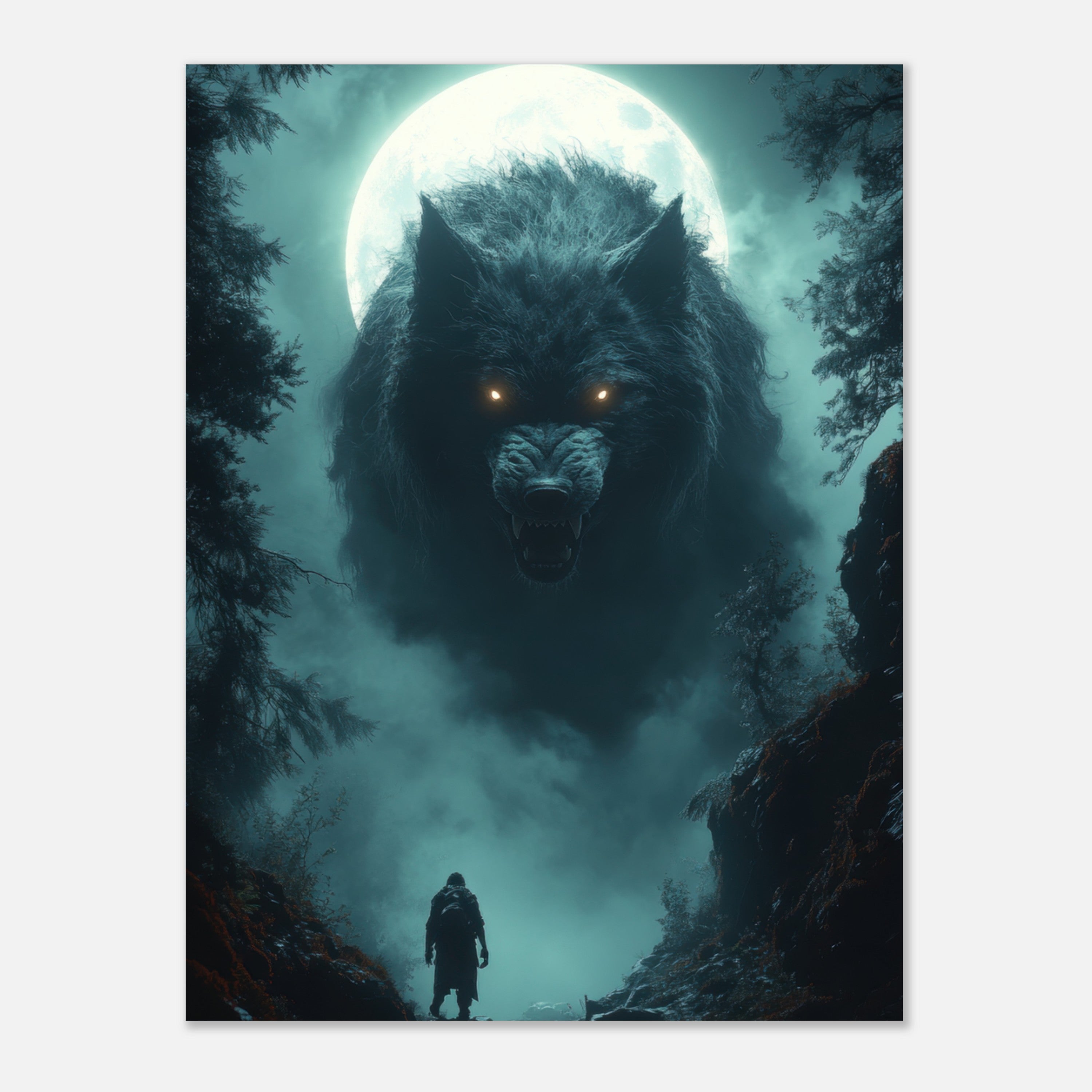 Mysticplate - Vollmond Wolf - MysticPlates