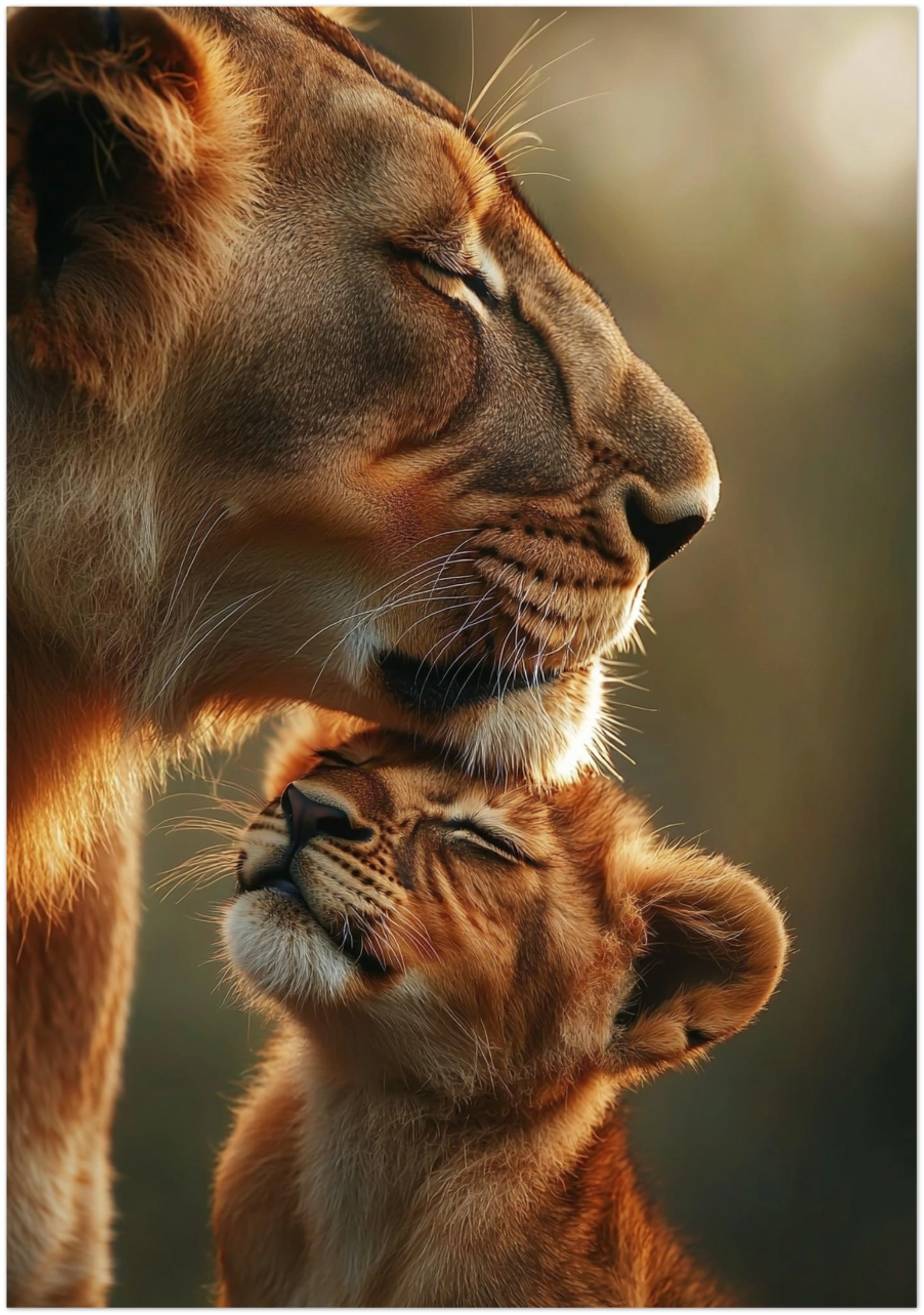Mysticplate - Lion with Puppy - MysticPlates