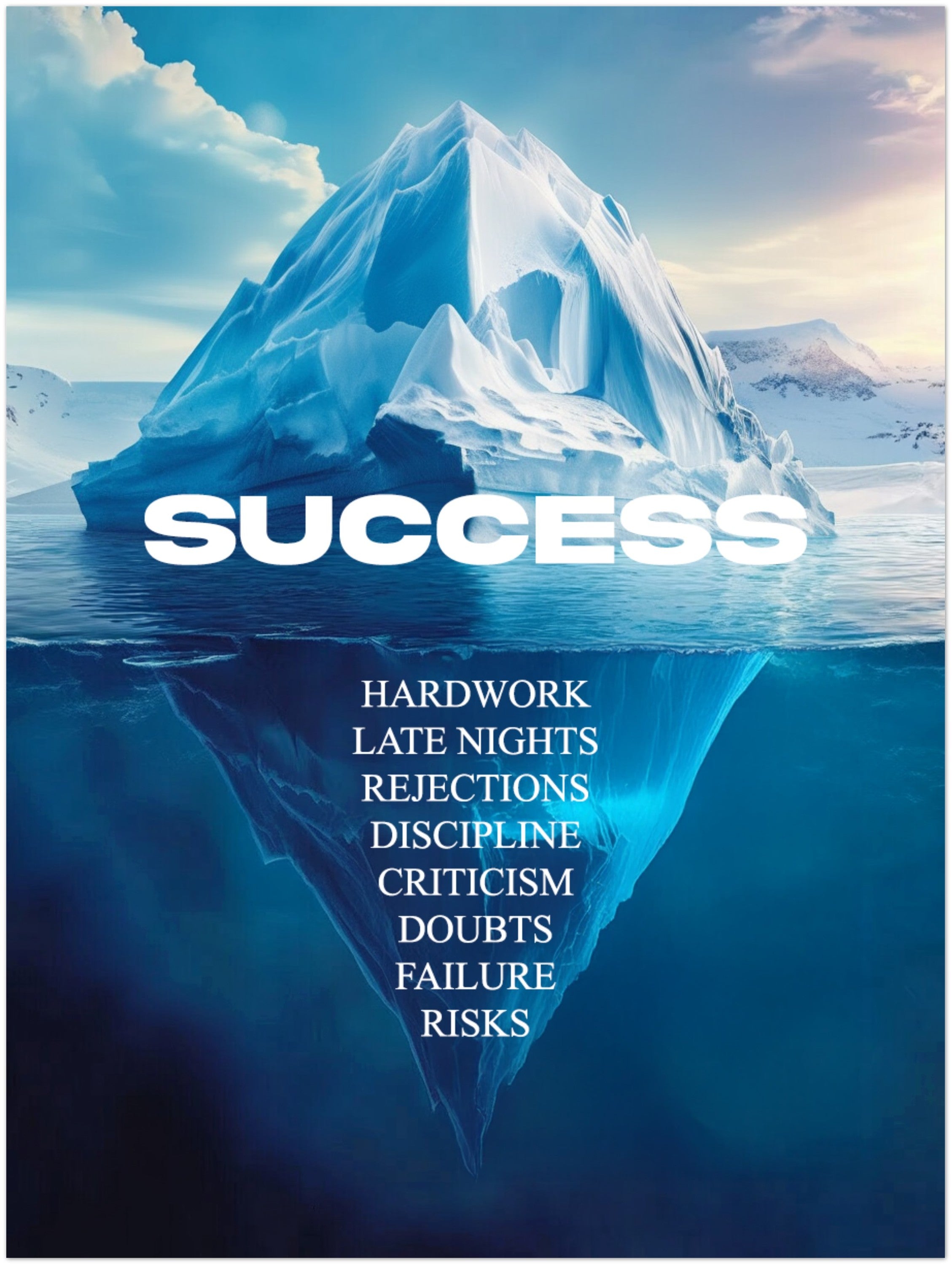 Mysticplate - Iceberg success Motivation - MysticPlates