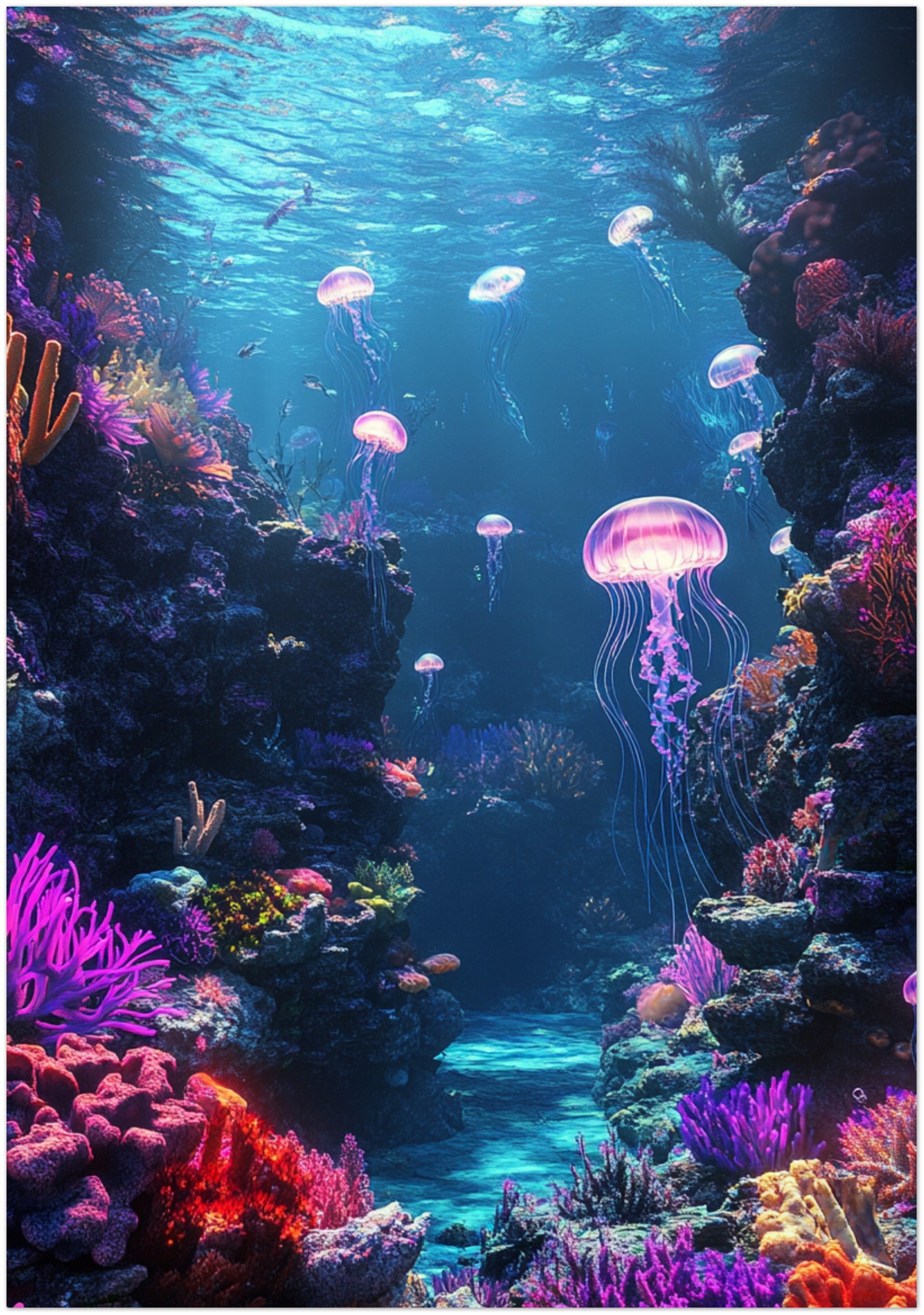 Mysticplate - Quallen Unterwasser - MysticPlates