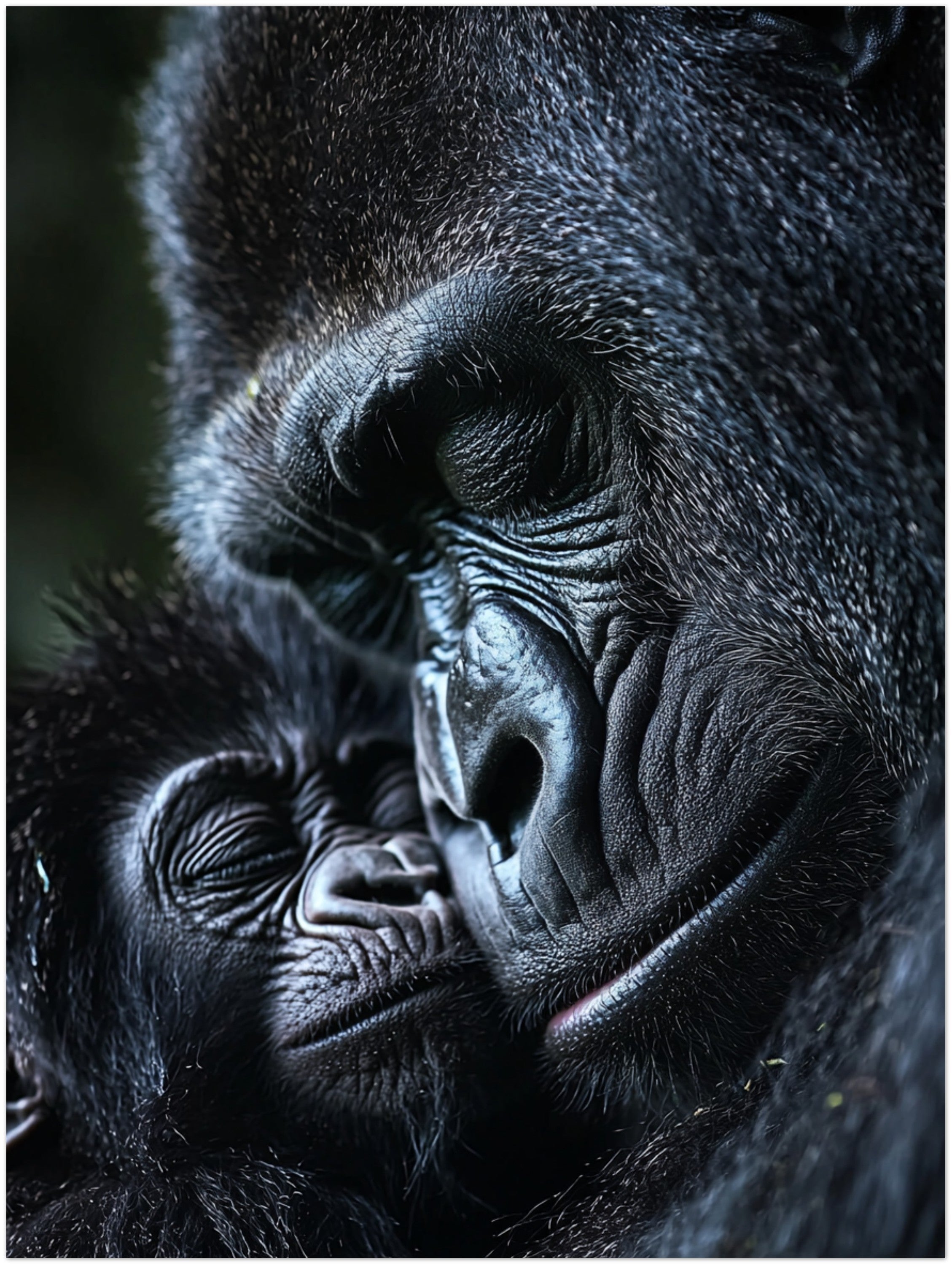 Mysticplate - Gorilla with Baby - MysticPlates