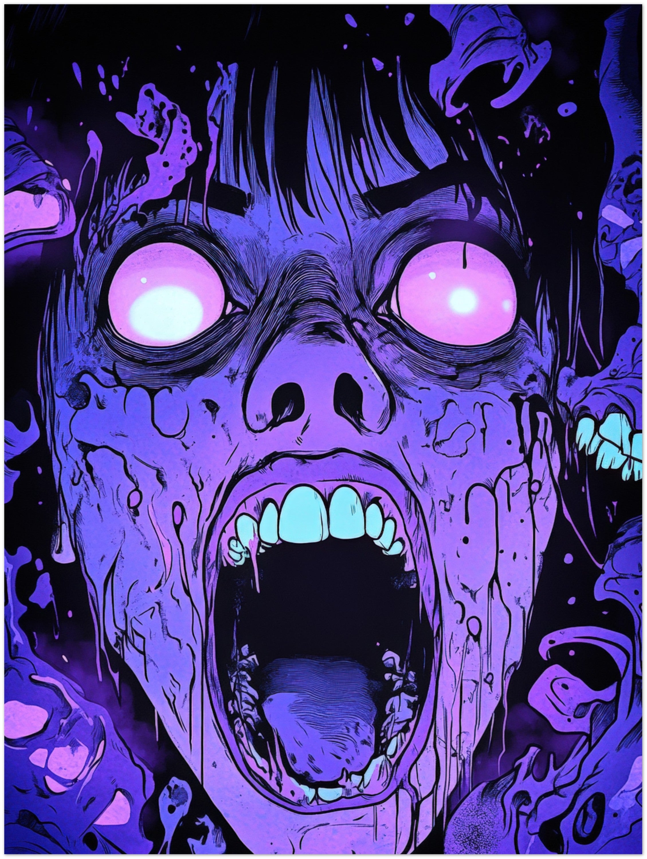 Mysticplate - Horror Face Purple - MysticPlates