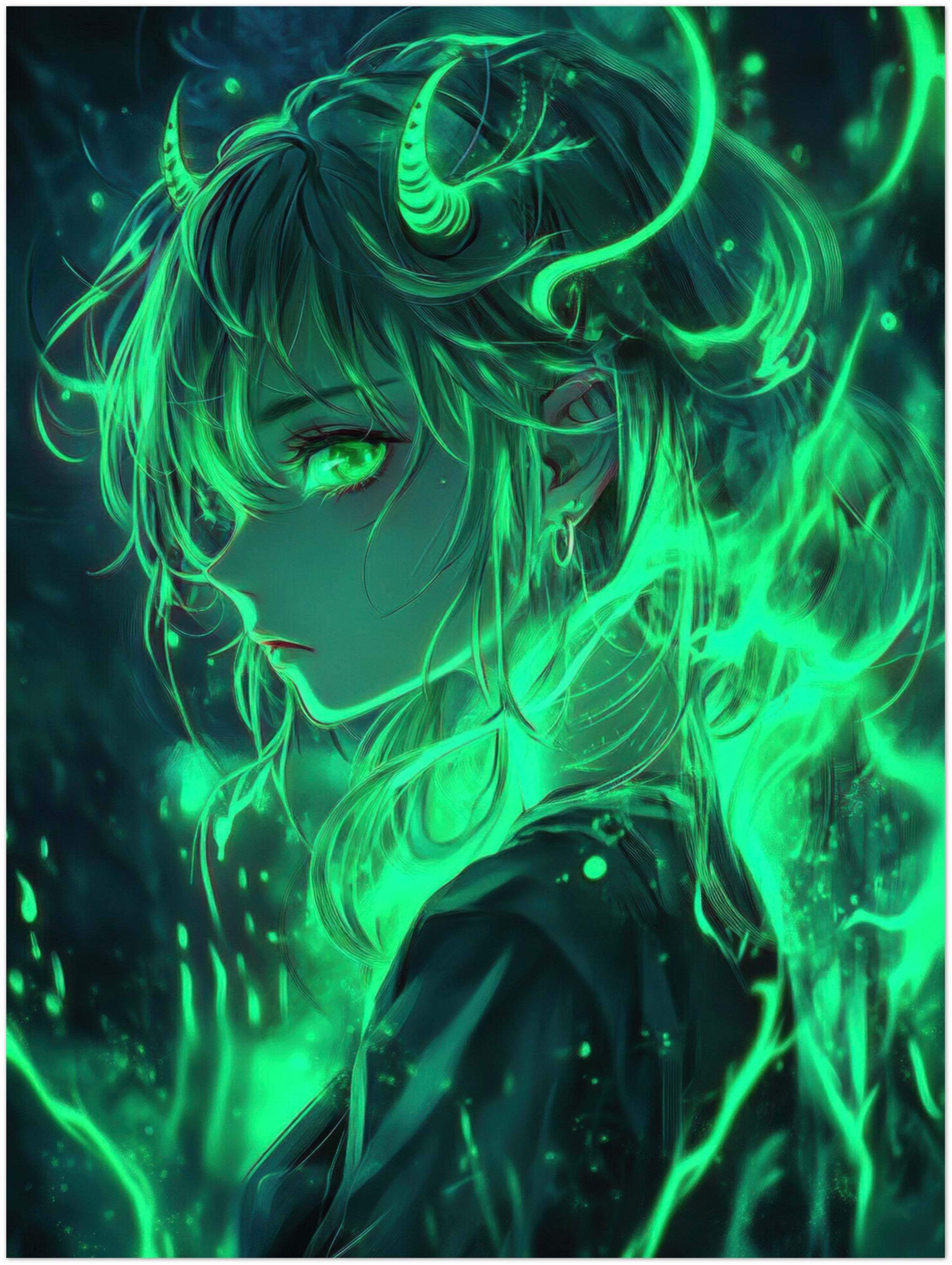 Mysticplate - Green Demon Girl - MysticPlates
