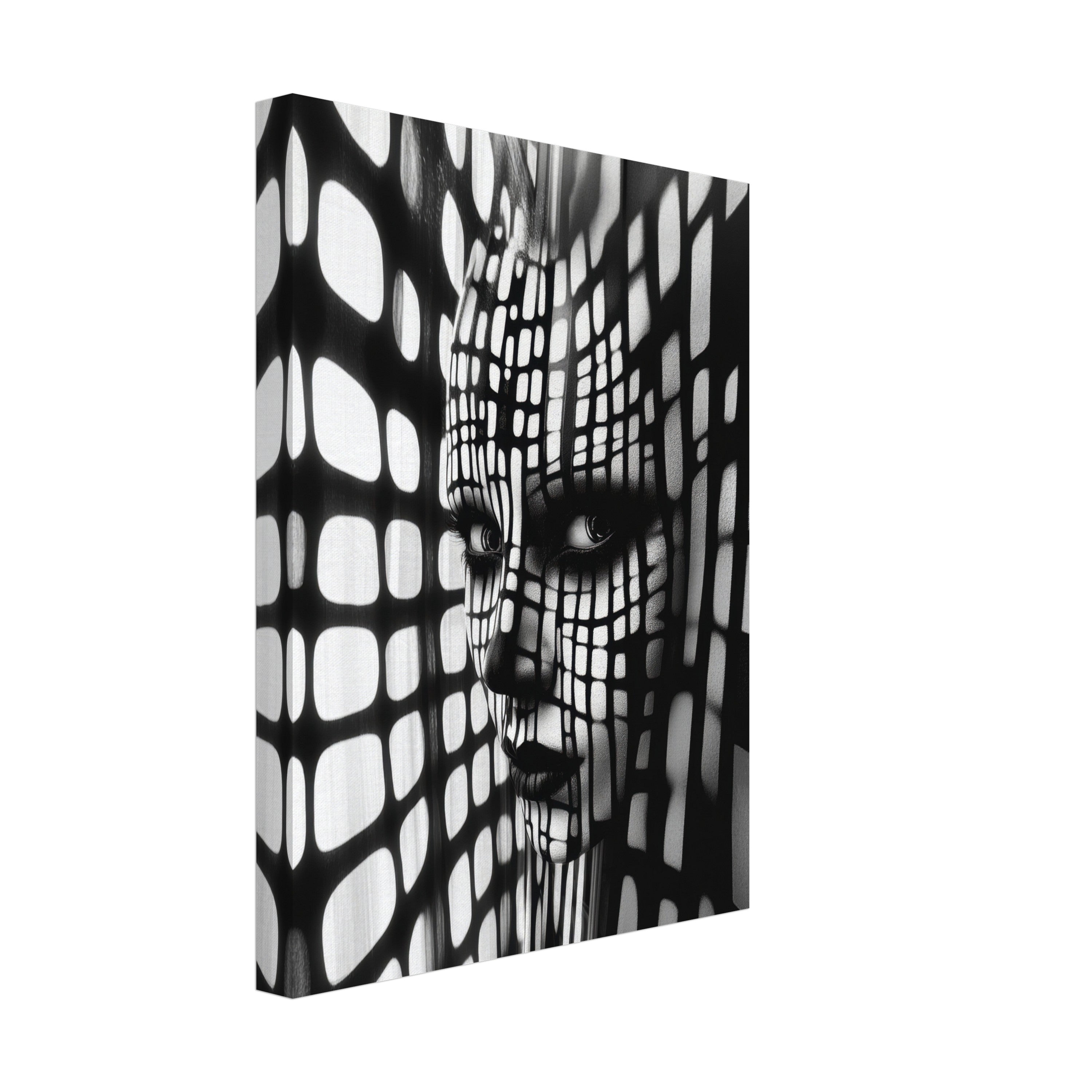 Mysticplate - Black White Abstract Face - MysticPlates