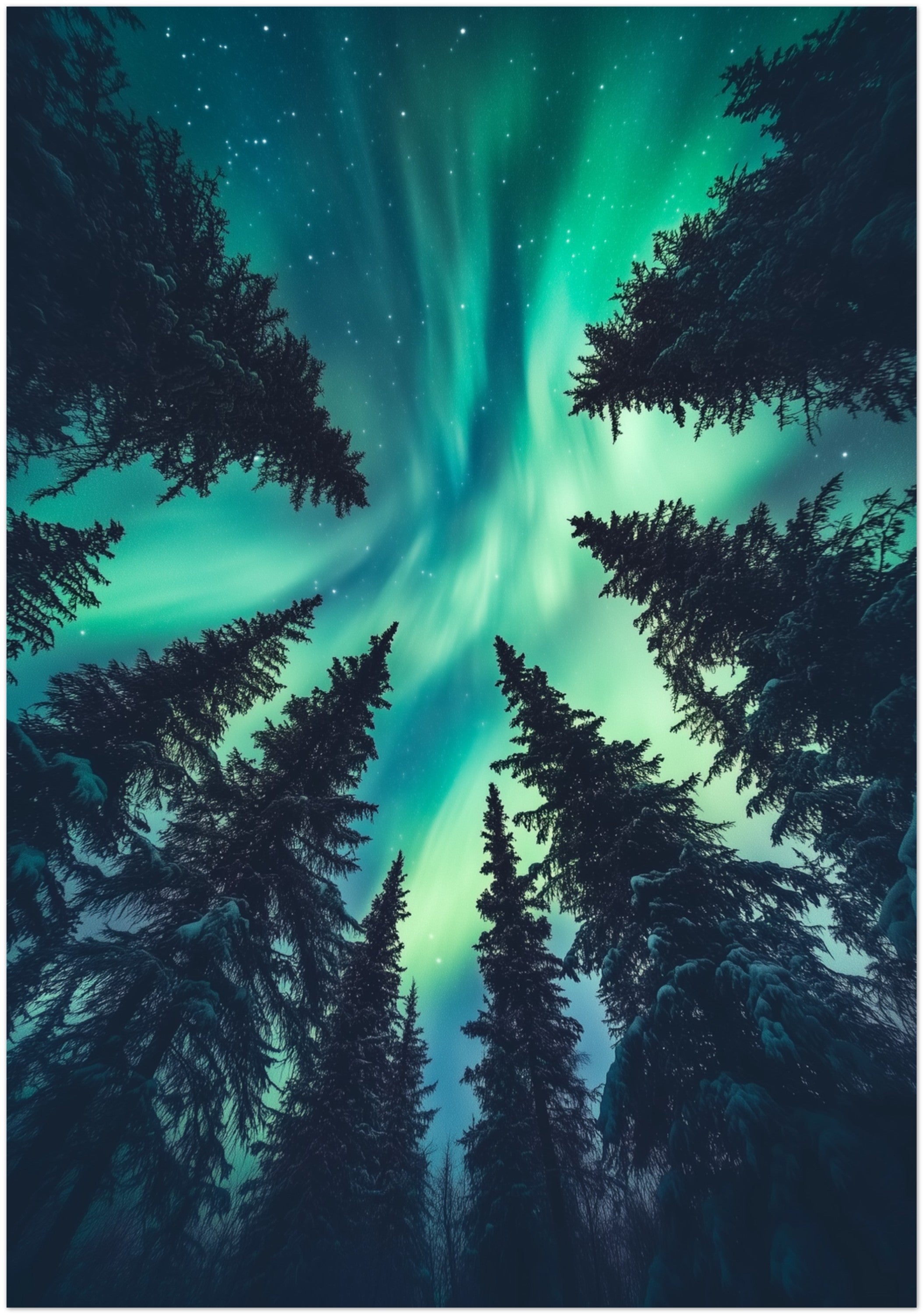 Mysticplate - Landschaft Polarlicht - MysticPlates