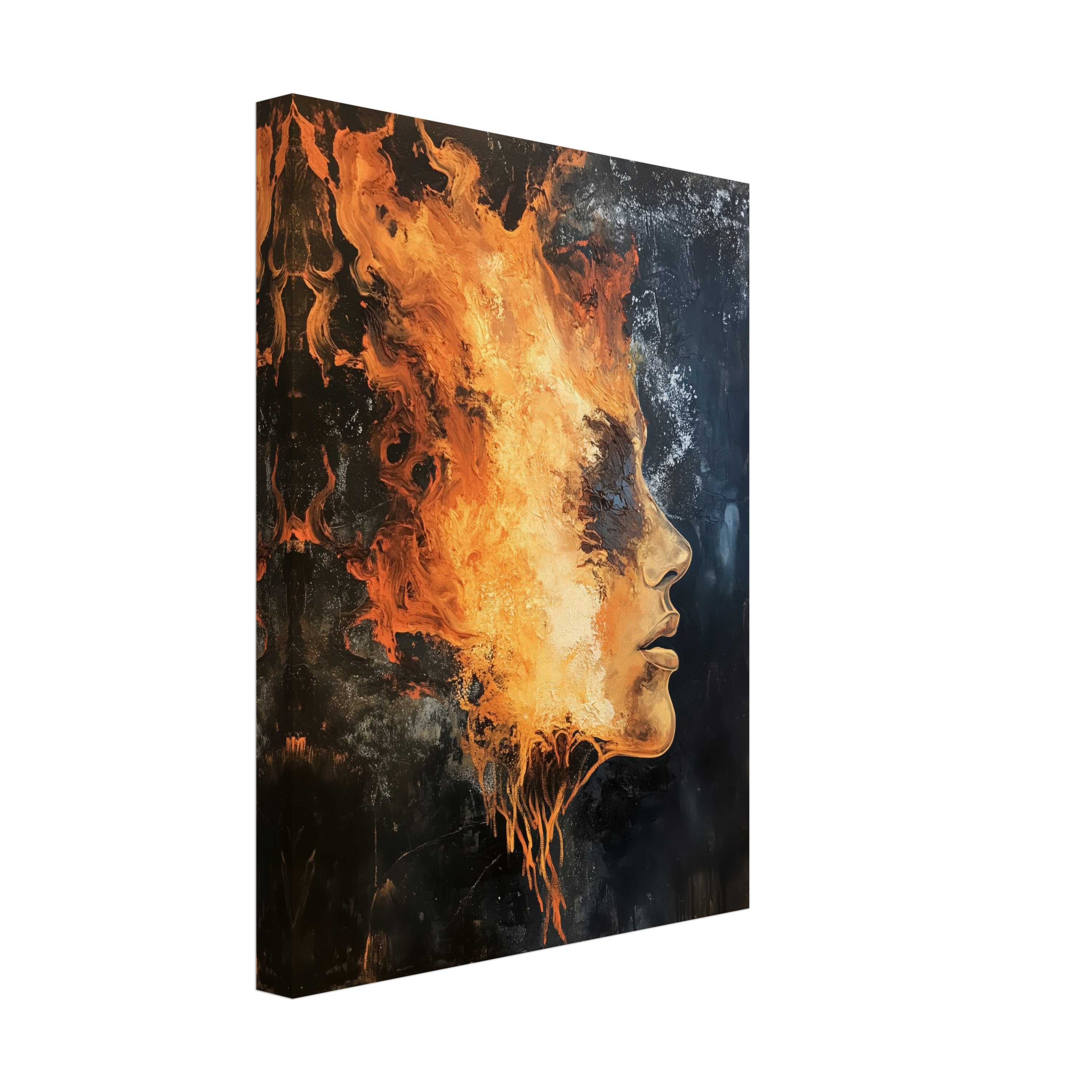 Mysticplate - Fire Face Abstract - MysticPlates