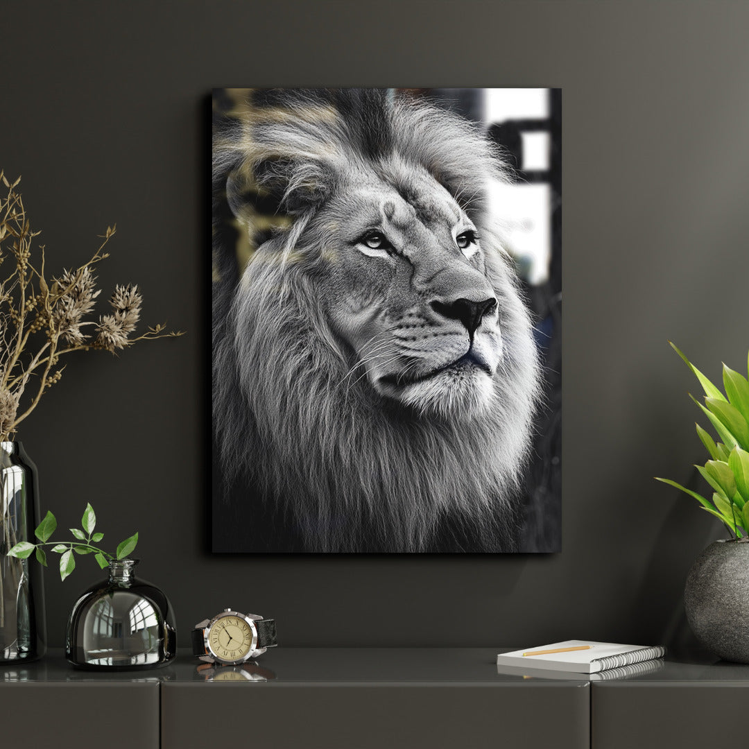 Mysticplate - Lion Black & White - MysticPlates