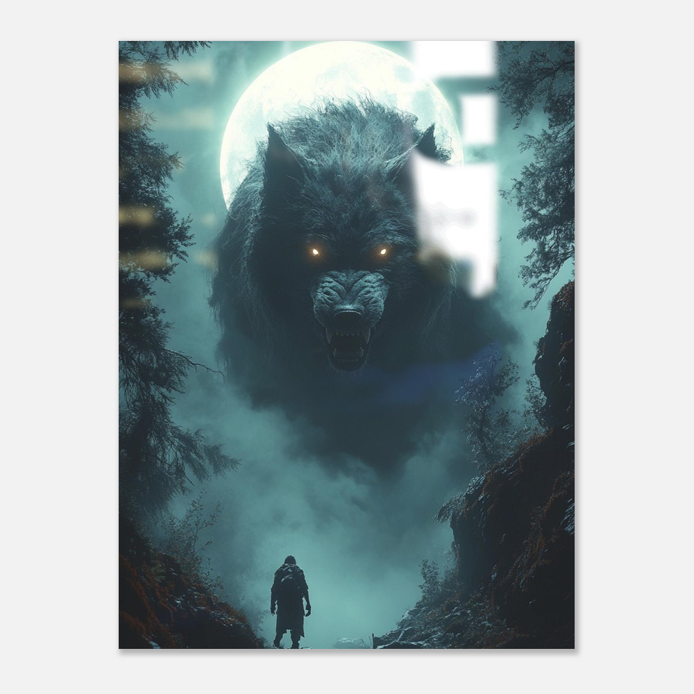 Mysticplate - Full Moon Wolf Beast - MysticPlates