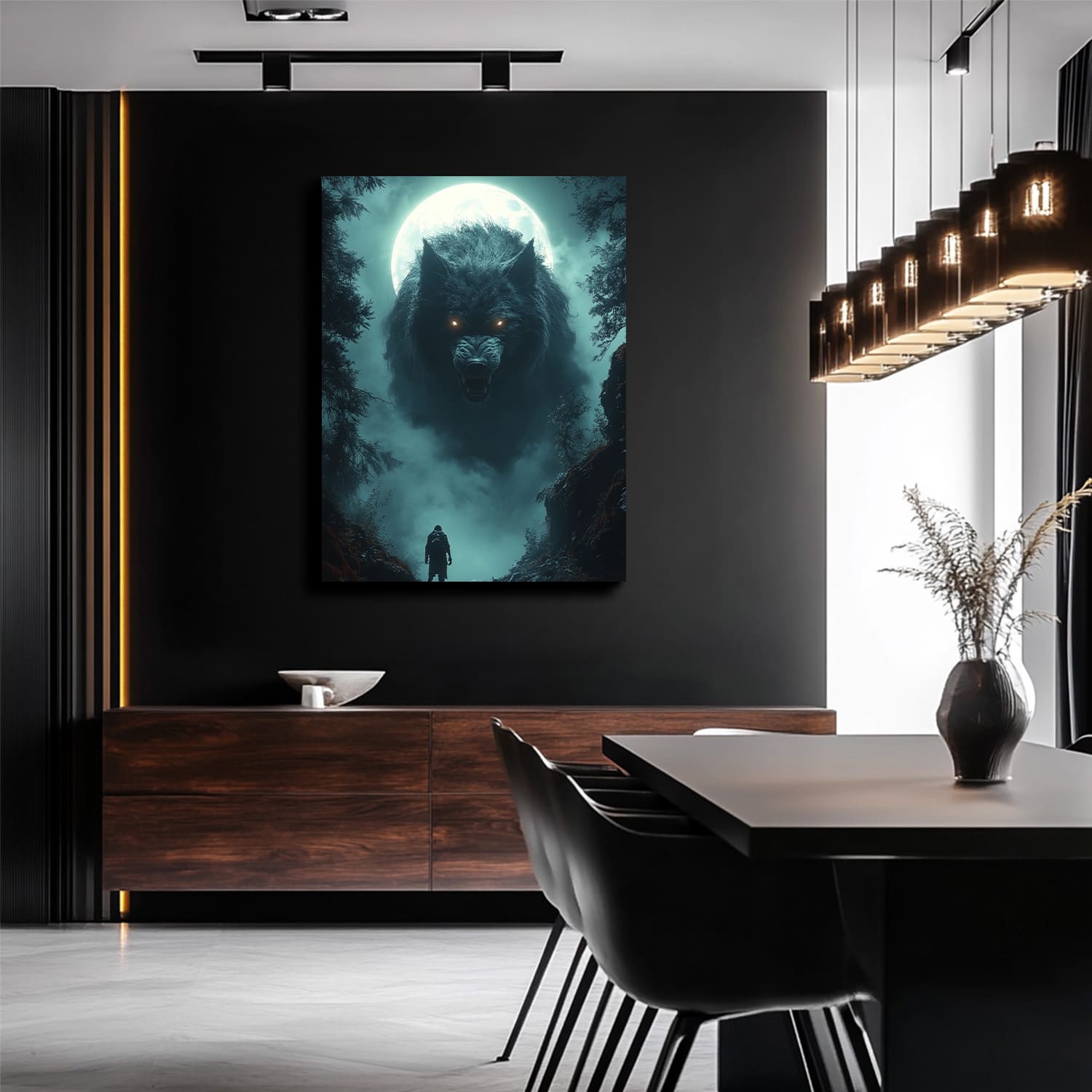Mysticplate - Full Moon Wolf Beast - MysticPlates